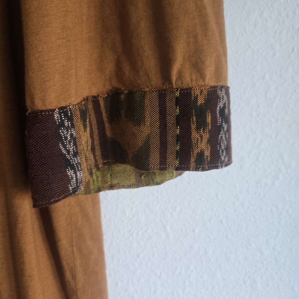Woven Multicolor Tote with Earthy Pattern - Picture 5 of 6